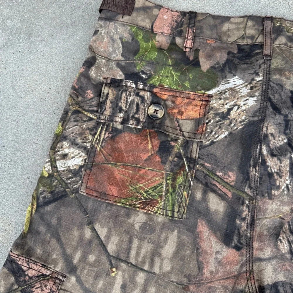 Rustic Ridge Mens Mossy Oak‎ Camo Cargo Pants Ripstop Hunting Tactical Size M